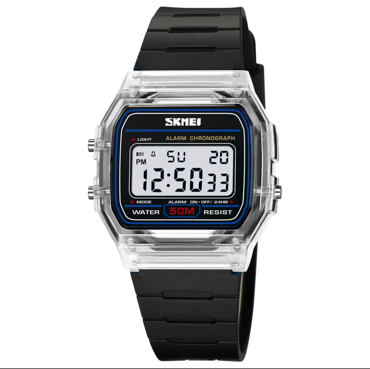 SKMEI Watch Men Luxury Brand Digital Wristwatch Black Steel Rectangle  Watches | eBay